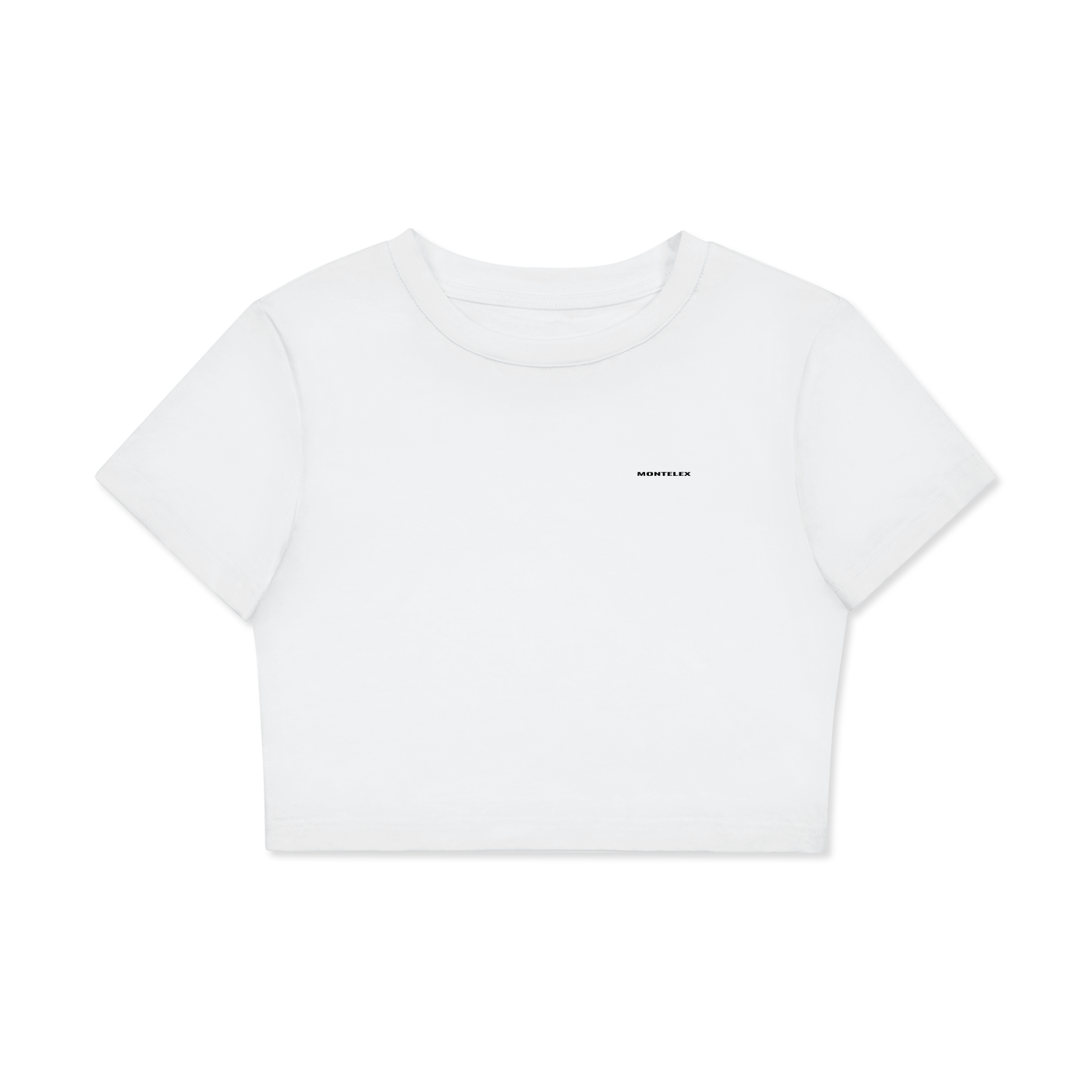 Fitted Crop Cotton T-Shirt