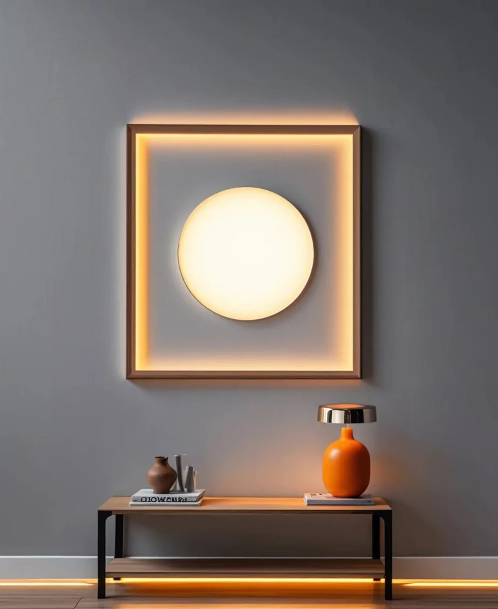 COB LED strip lighting application - seamless linear light in an interior project