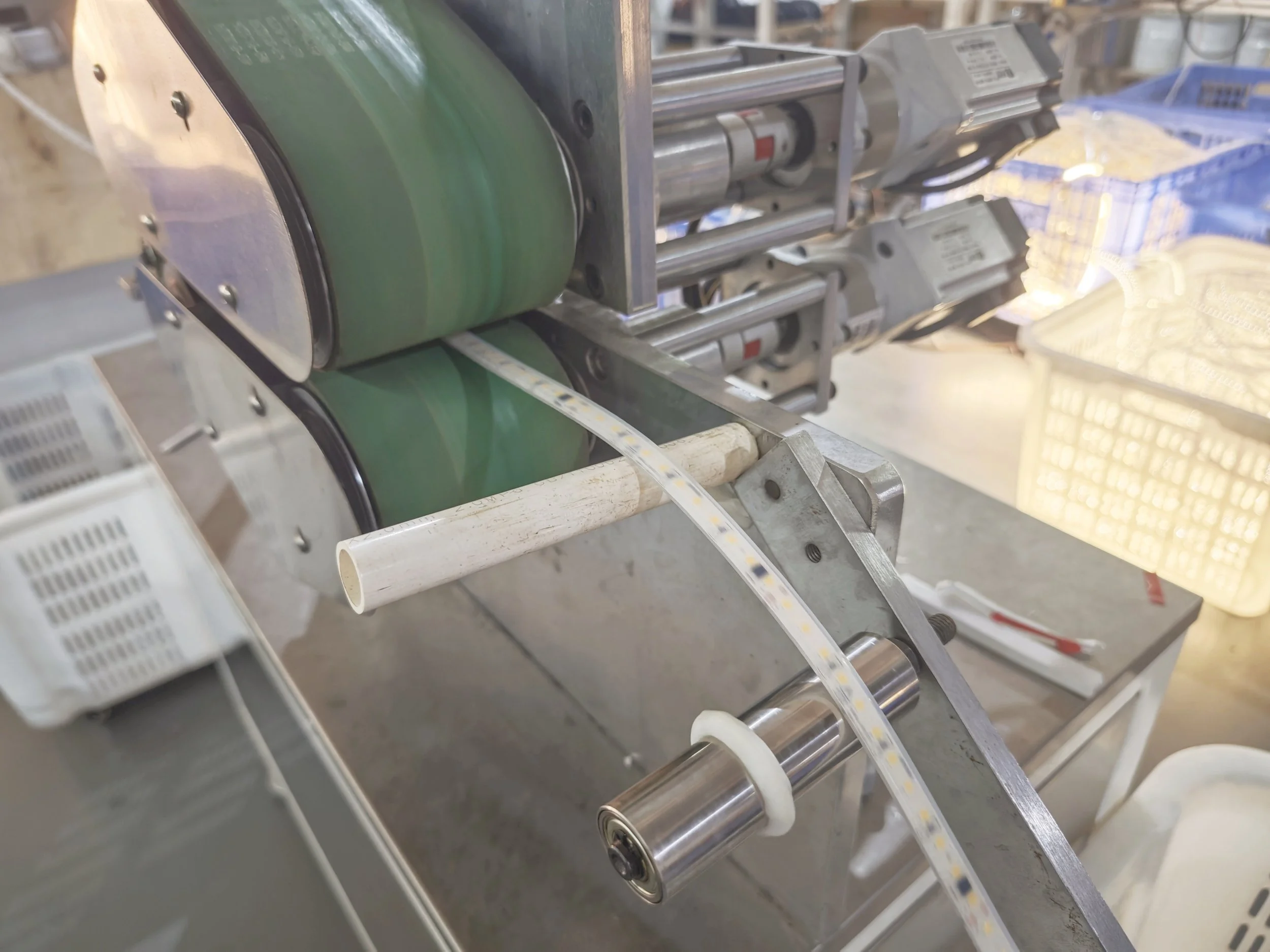 Silicone LED neon flex extrusion production machine at RaShine factory