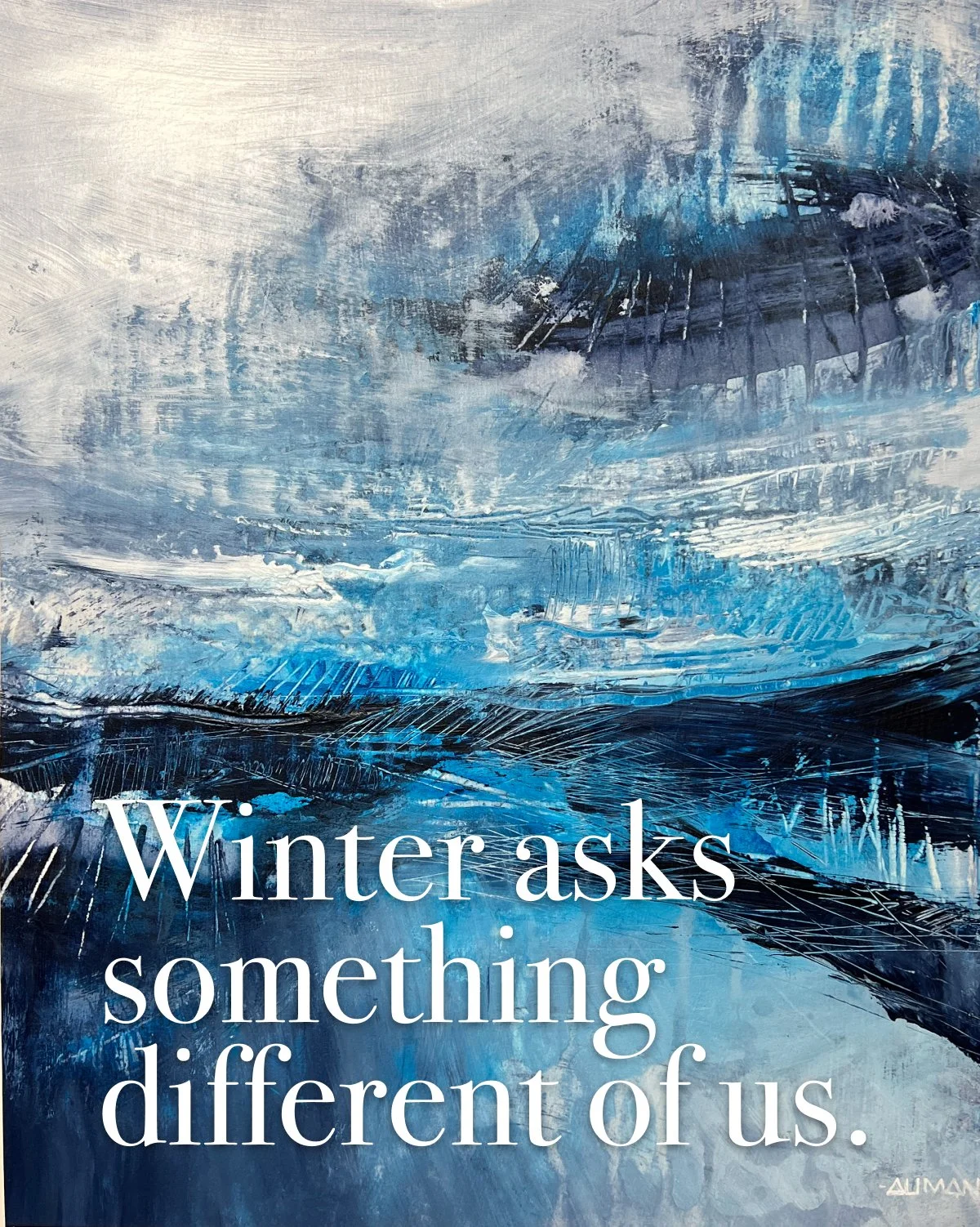 Hybernation: A practice for creative people during winter