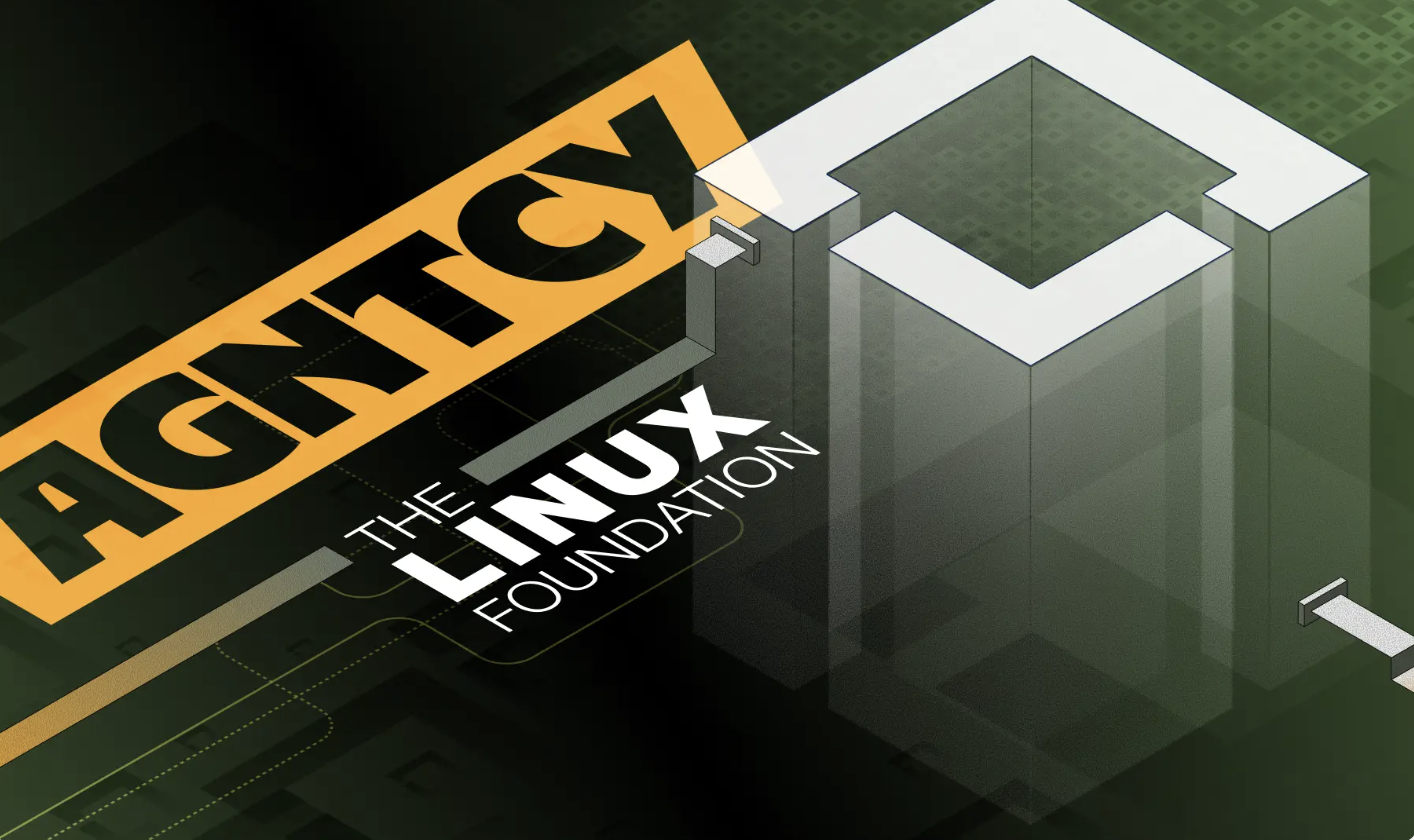 Cover art for AGNTCY project donation to LINUX