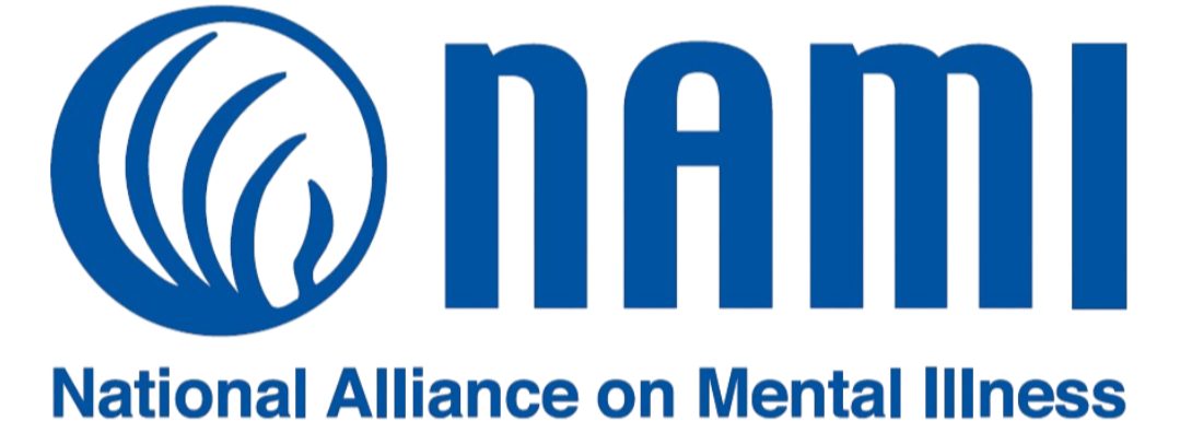 Logo of the National Alliance on Mental Illness (NAMI) with a circular globe and the text 'NAMI' and 'National Alliance on Mental Illness'.