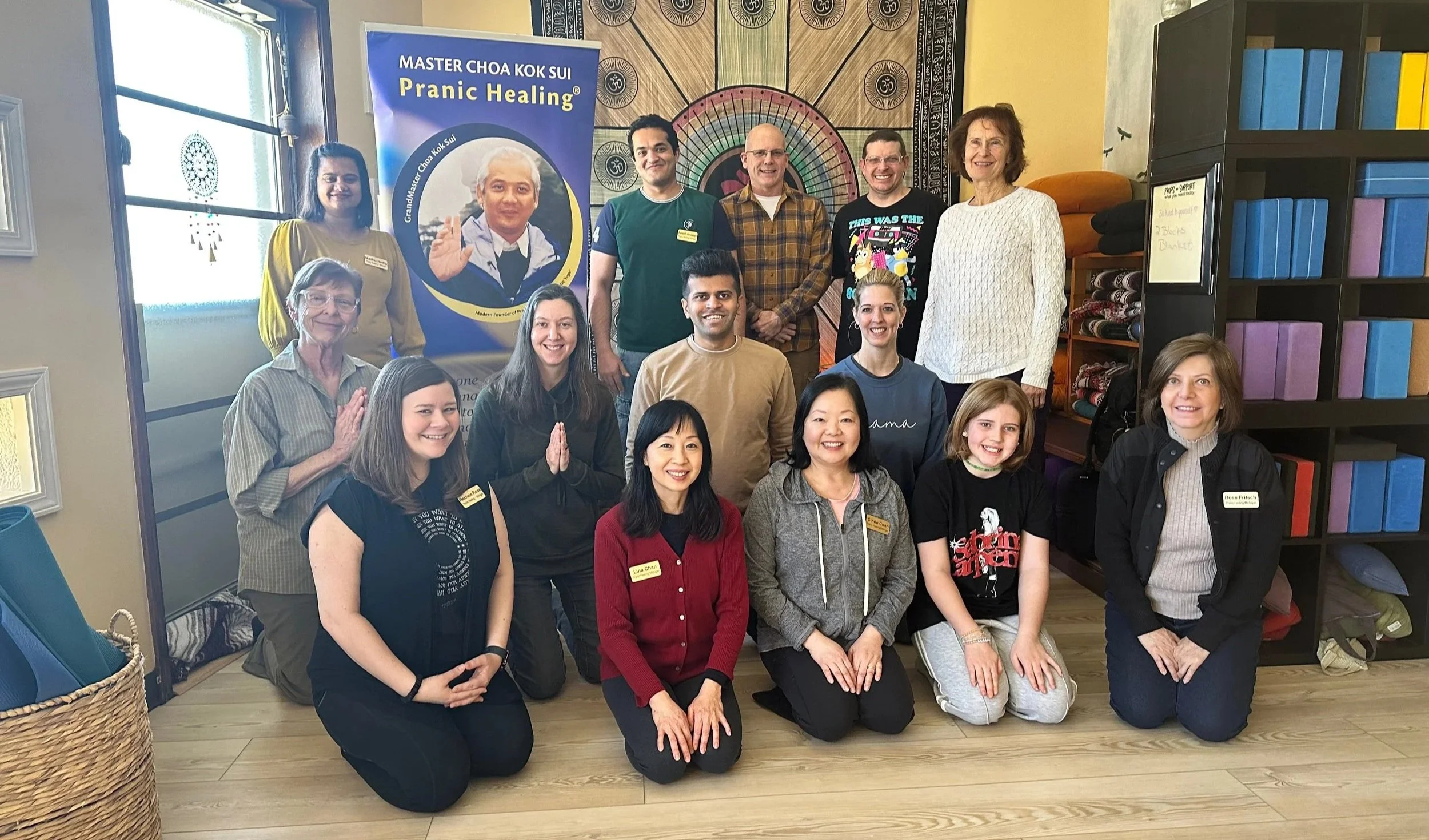 Community Pranic Healing and meditation group at Namaste Yoga in Royal Oak