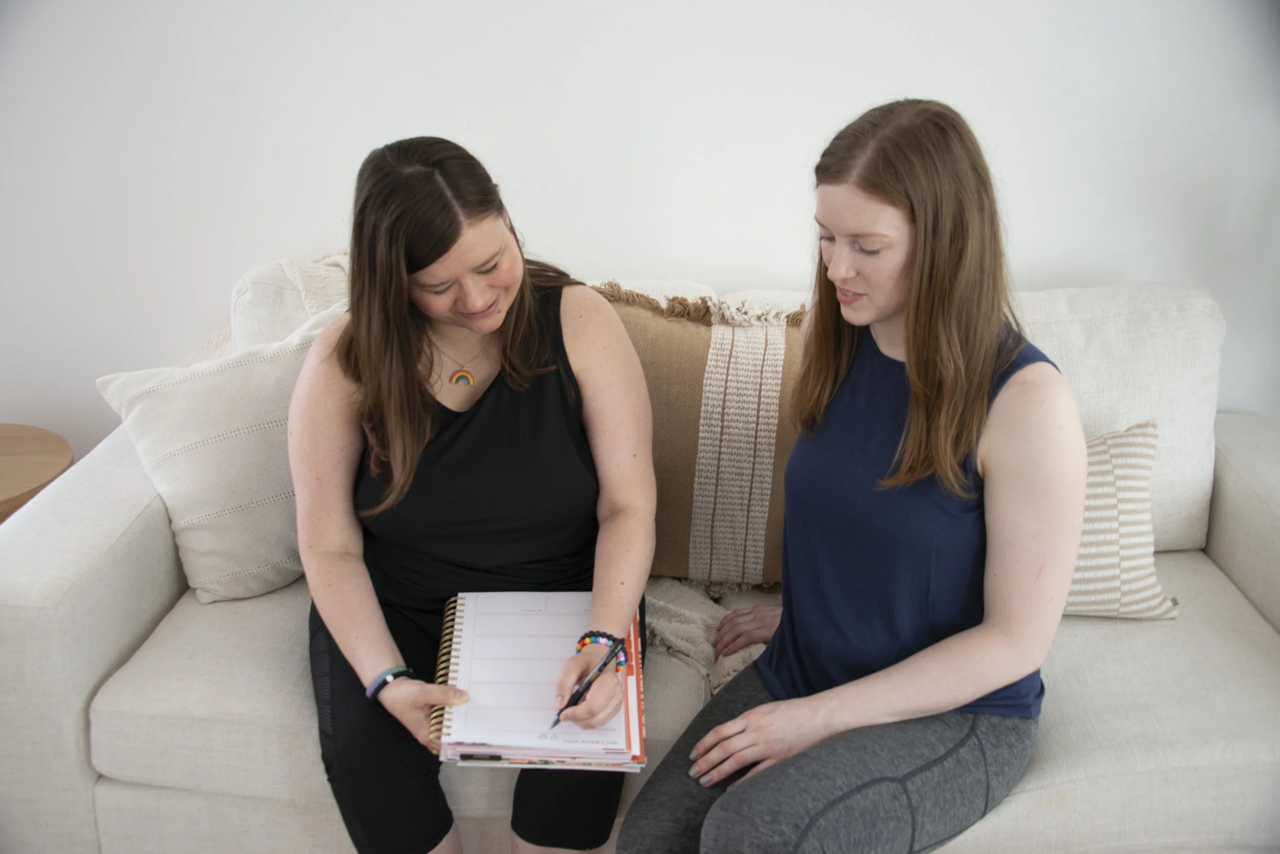 Rachele Rose during an intuitive energy coaching session