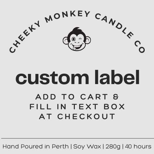 custom label - your wording