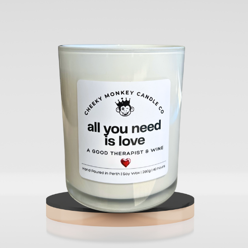 all you need is love - a good therapist & wine