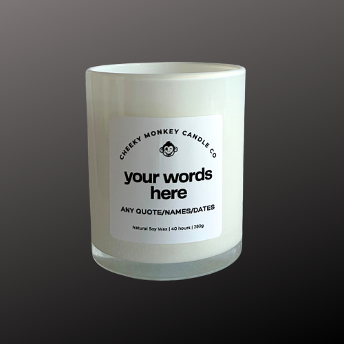 custom label - your wording