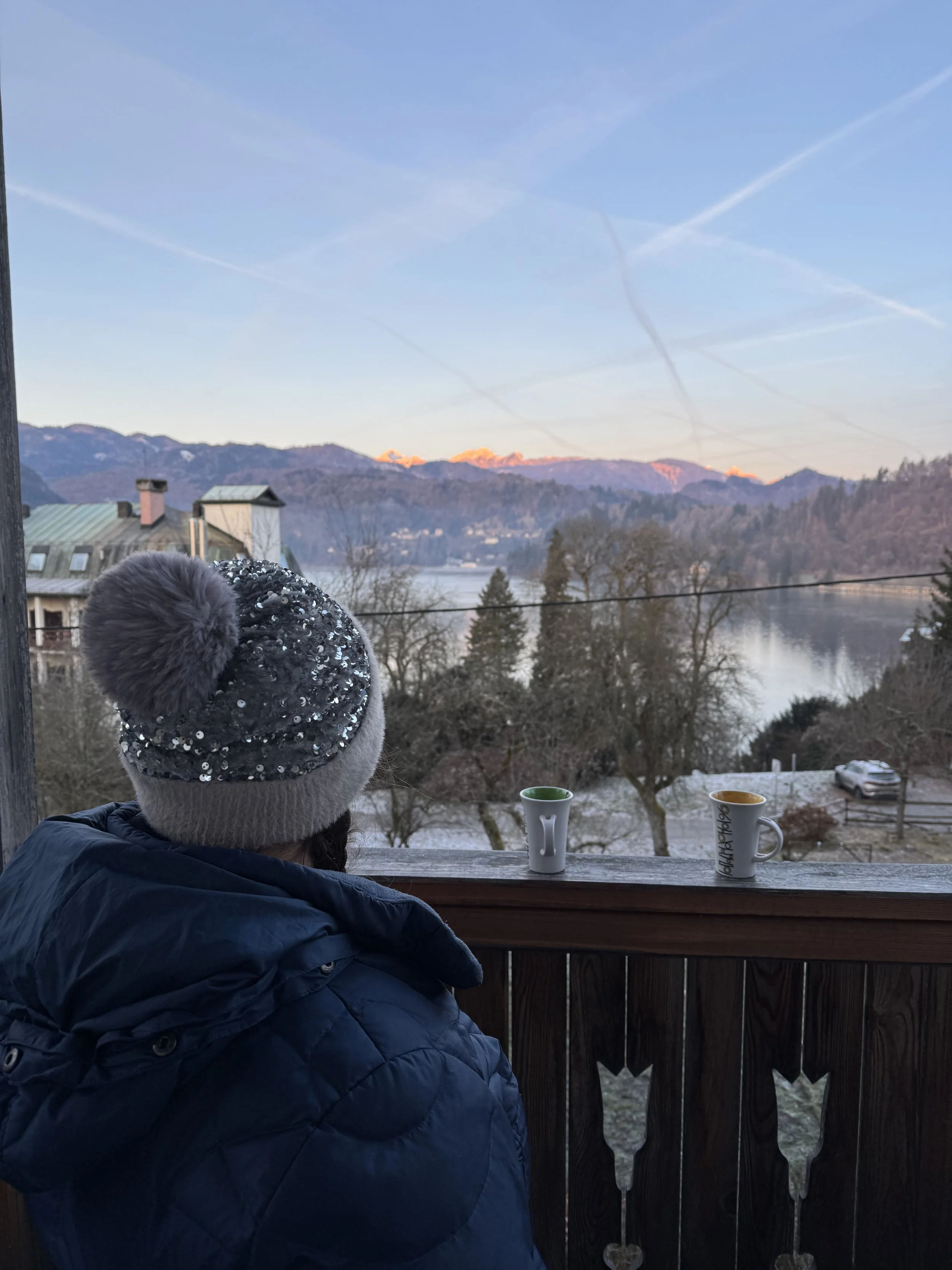 Sunrise over the Julian Alps