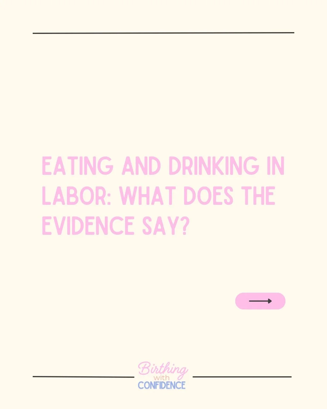 One of the things that surprises many families is learning that eating and drinking in labor hasn&rsquo;t always been encouraged.

Personally, I think we do women a disservice when we tell them they can&rsquo;t eat during labor or that they can only 