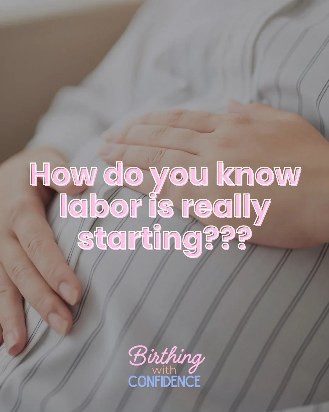 One of the questions I hear most often is, &ldquo;How will I know when it&rsquo;s really labor?&rdquo;

The truth is, labor doesn&rsquo;t usually begin all at once.

For many people, it builds gradually. You may notice contractions becoming more regu