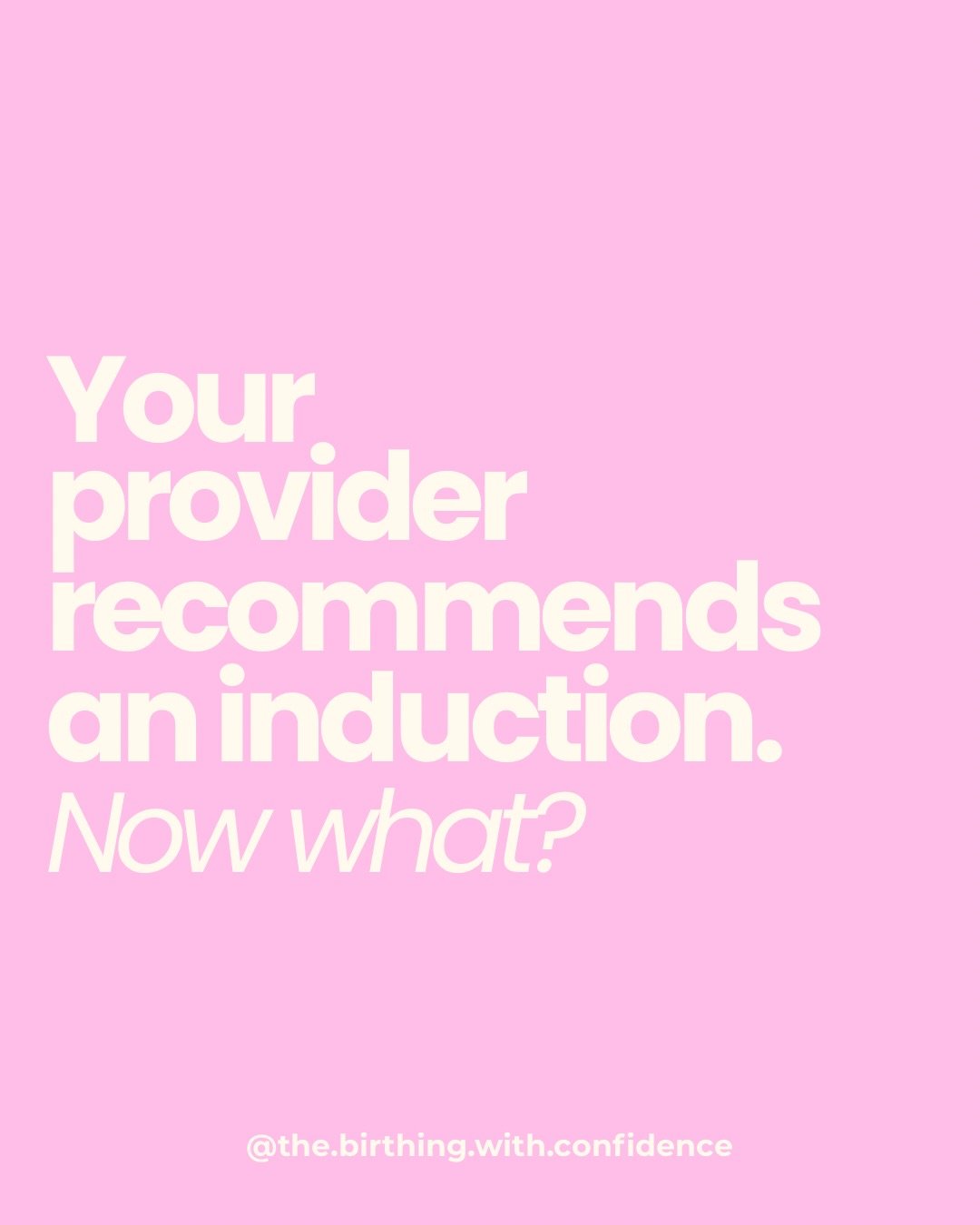 Induction conversations can come up quickly at the end of pregnancy.

Sometimes there&rsquo;s a clear medical reason. Sometimes it&rsquo;s presented as an option. Sometimes it&rsquo;s something you weren&rsquo;t expecting to discuss at that appointme