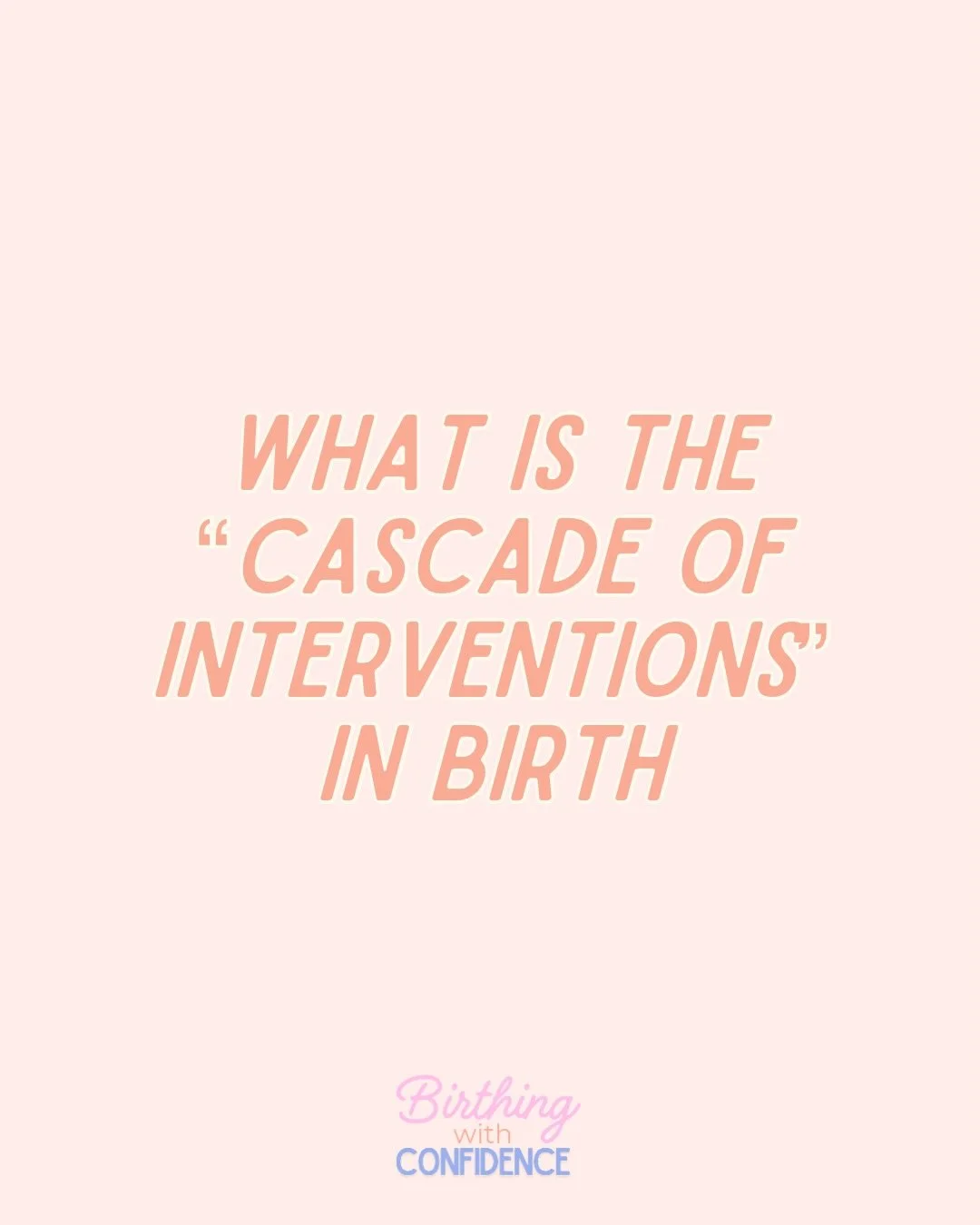 The cascade of interventions is something I talk about during prenatal visits, but not because I want my clients afraid of interventions.

I want them to understand that decisions in labor don&rsquo;t always happen in isolation.

Saying yes to one th