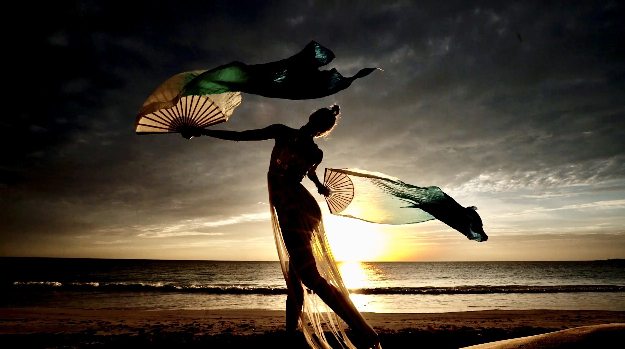 Kristina beach Performer sunset