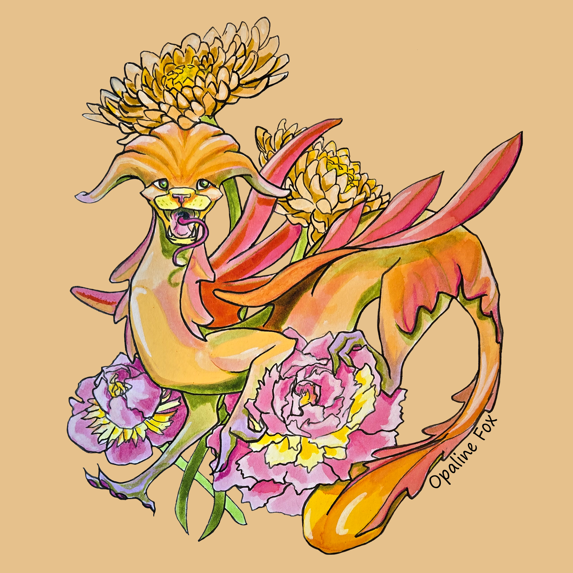 11 November peony and chry dragon.png
