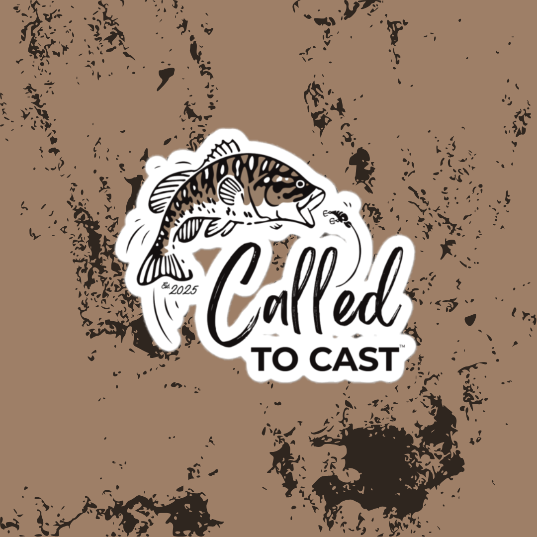 Called To Cast™ 3" Bass Logo Sticker