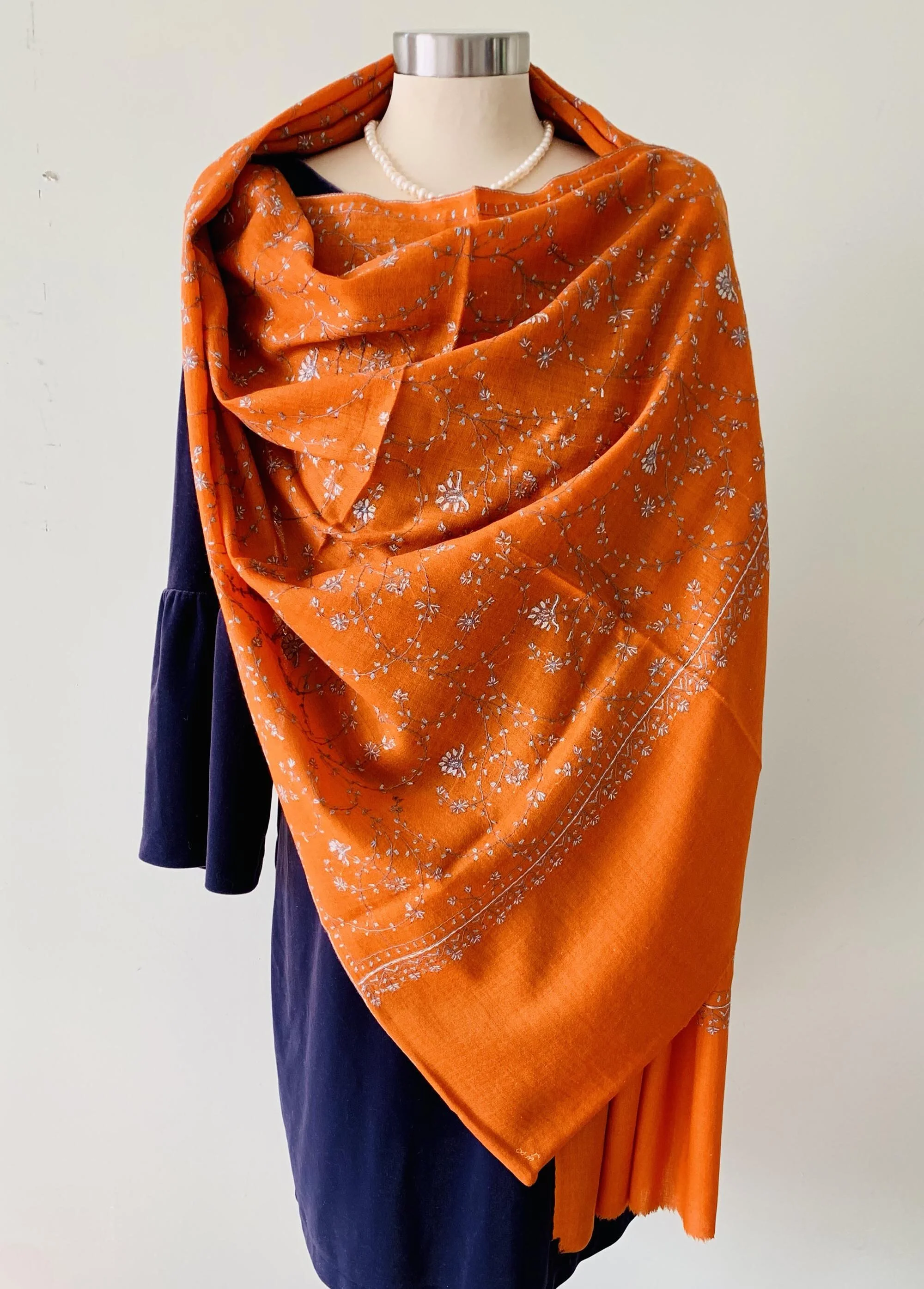 Orange Cosmos Scarf