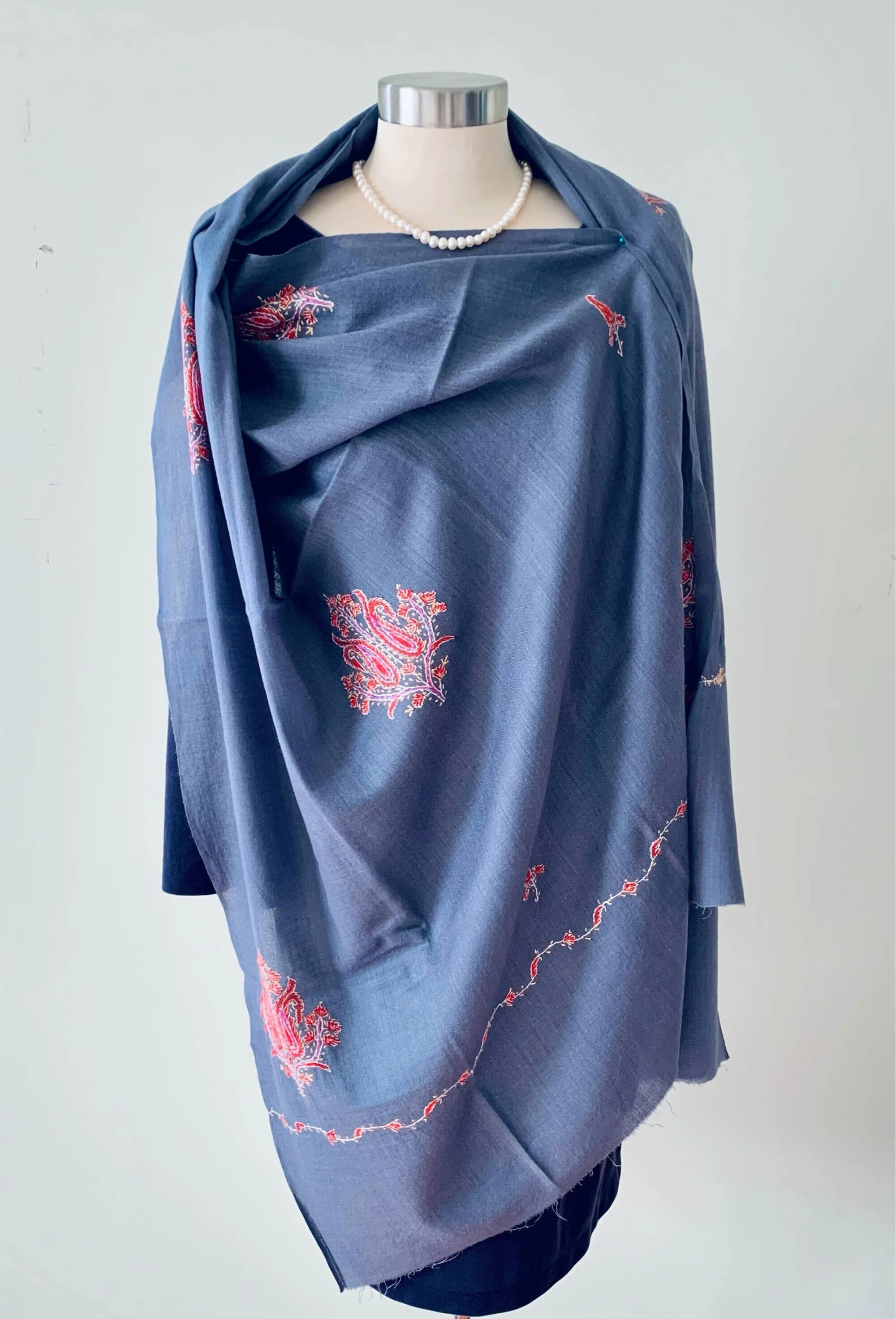 Elegant Grey with Autumn Flowers