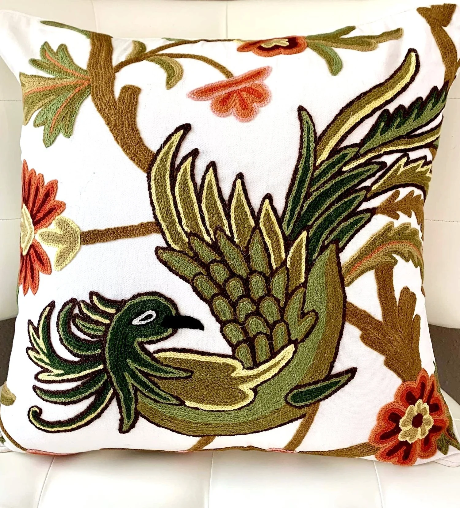 Peacock and the Red Flowers