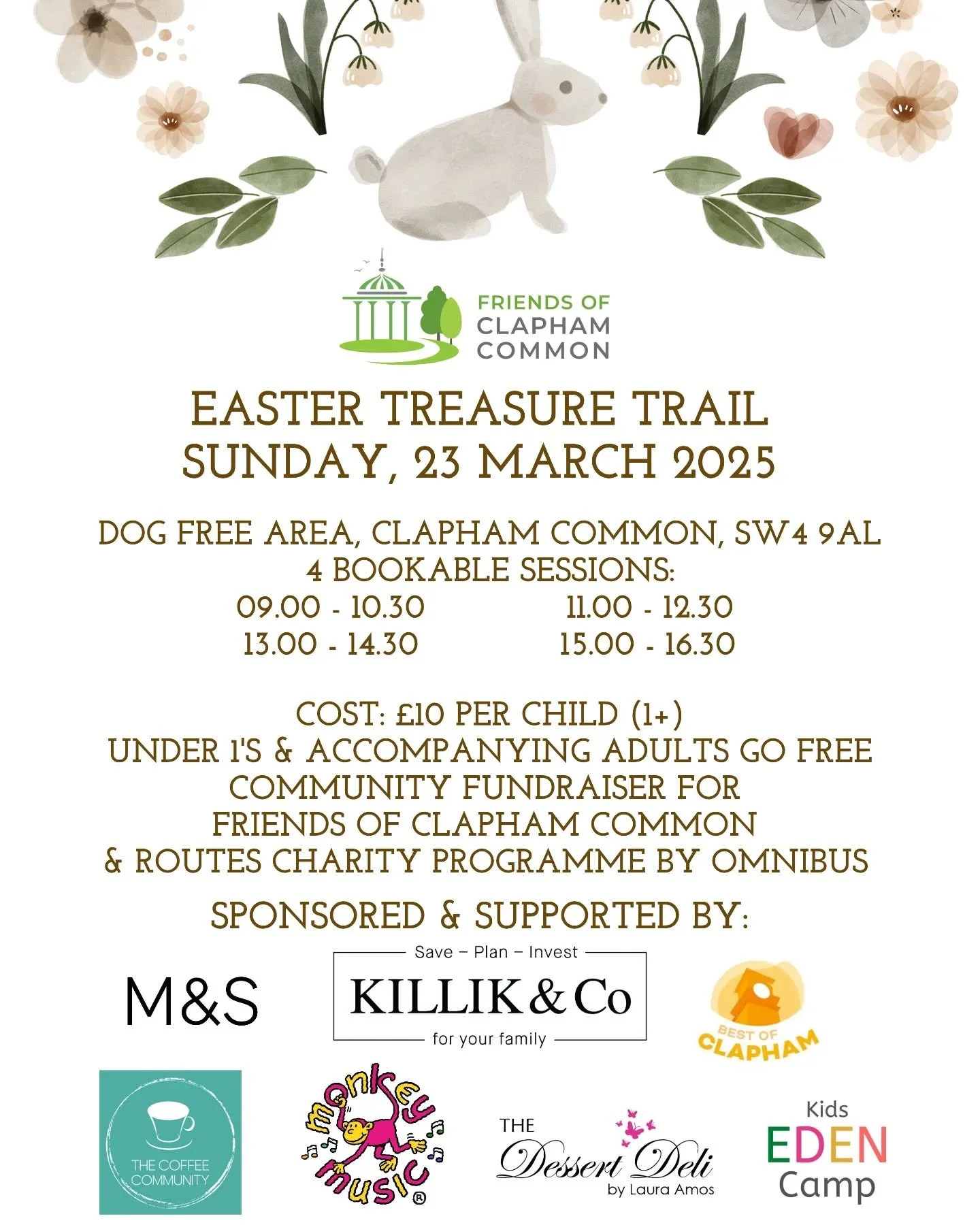 IT'S OFFICIAL THE EASTER TREASURE TRAIL IS BACK!!! 🐇 🌼🐣

Book your kid's tickets (link in bio 👆🏼)