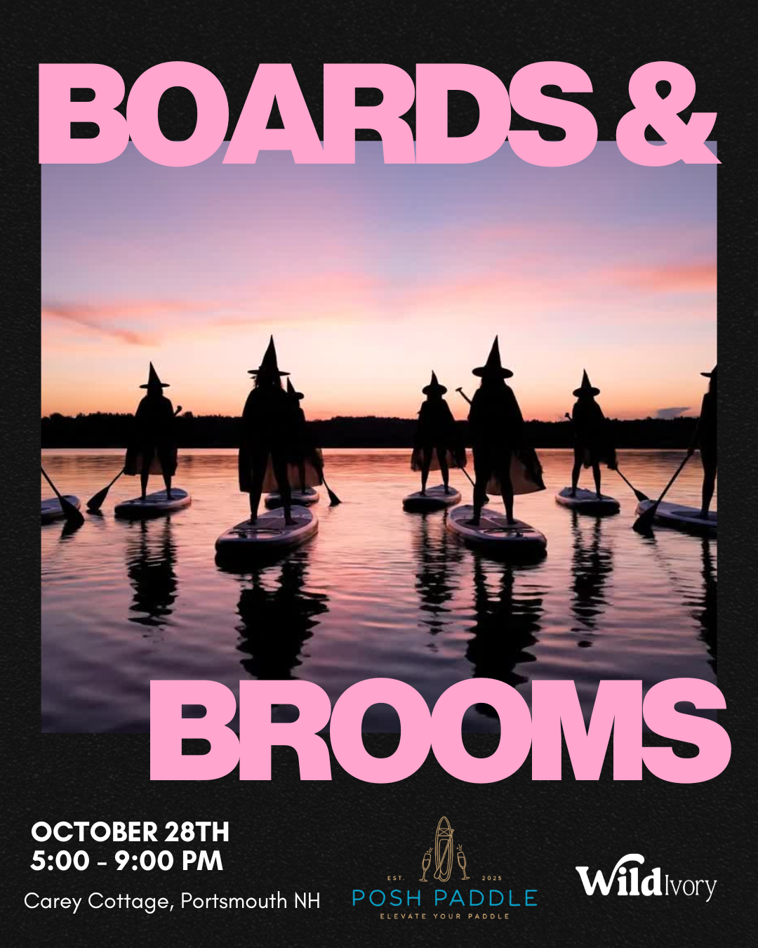 Boards & Brooms- Witch Paddle & Cottage Soirée