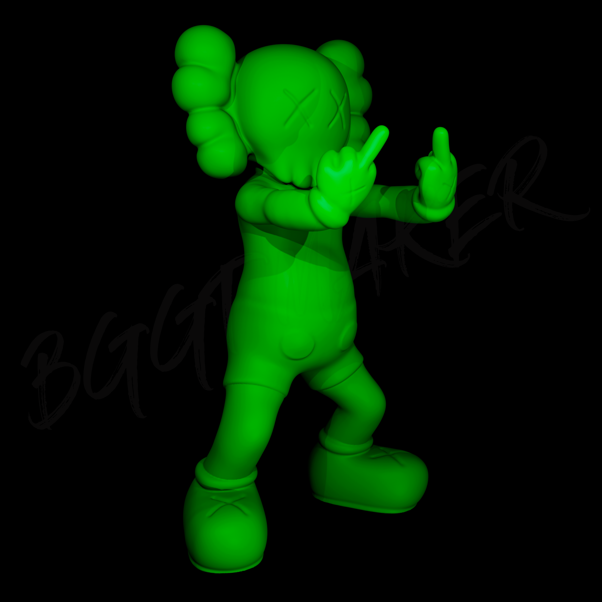Street Art - FucKaws – 3D Model STL Fan Art by BGGT Maker