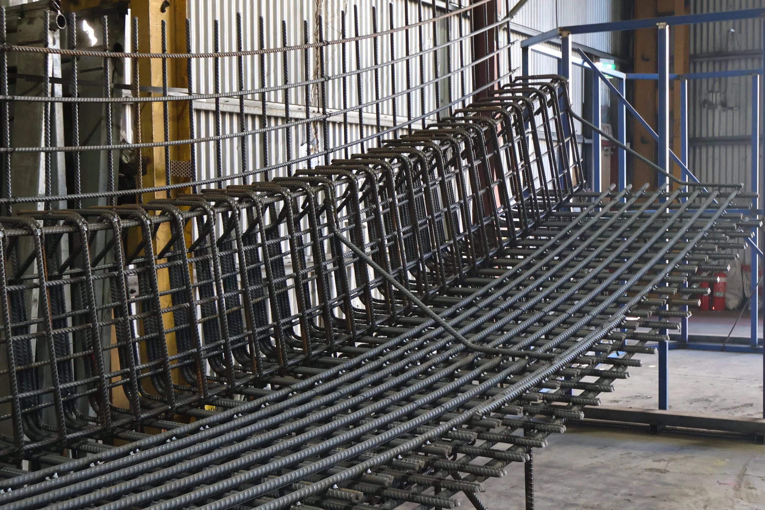Steel reinforcement cage fabricated by Carrabay for D-Wall and civil infrastructure works.