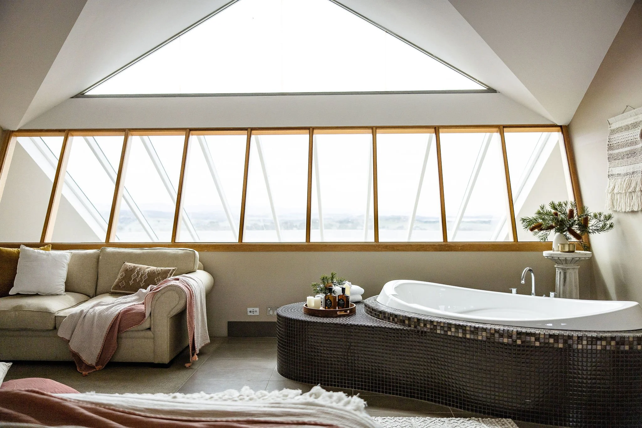 bedroom sanctuary at health retreat