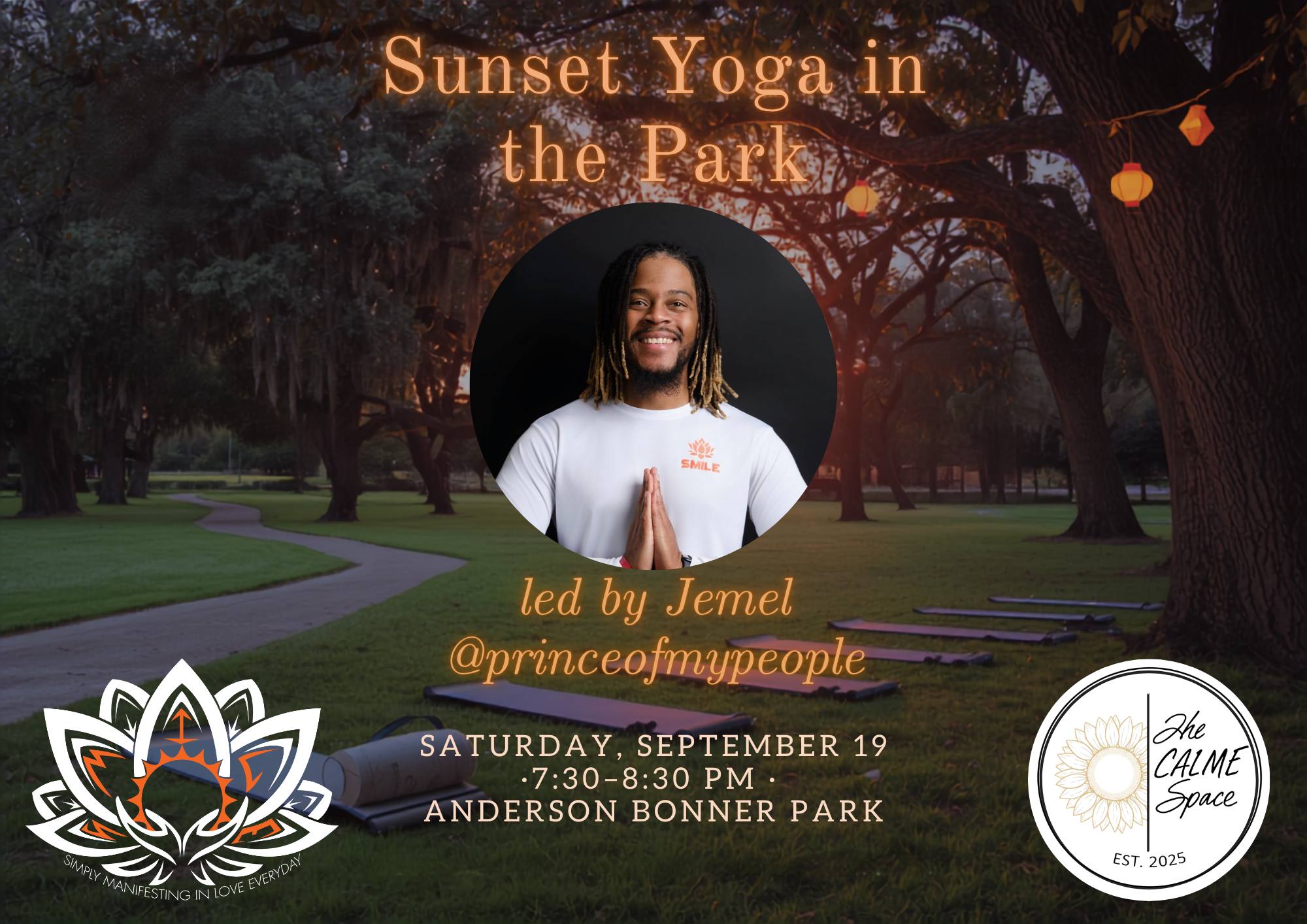 CALME Saturdays: Wellness at Anderson Bonner Park 