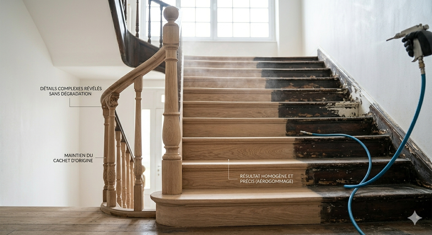 Décapage d’escalier en bois à Strasbourg : rénover sans abîmer
