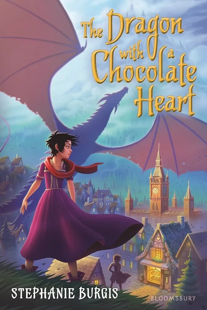 Cover for The Dragon with a Chocolate Heart by Stephanie Burgis