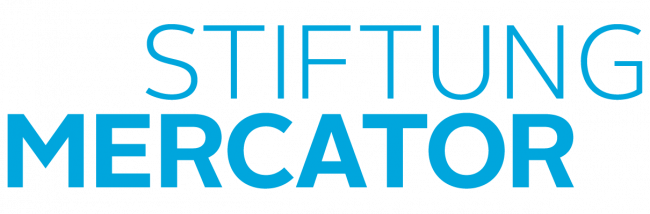 Logo of Stiftung Mercator, a German foundation with blue and black text on a white background.