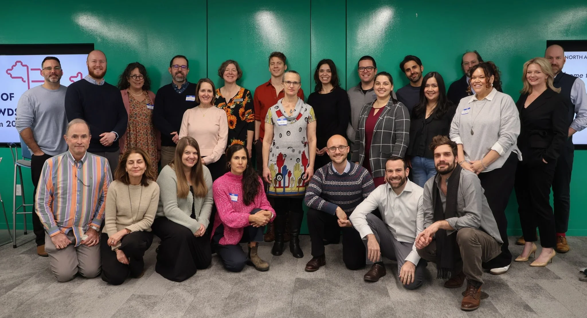 Group picture of the participants at the Wisdom of the Crowd event.