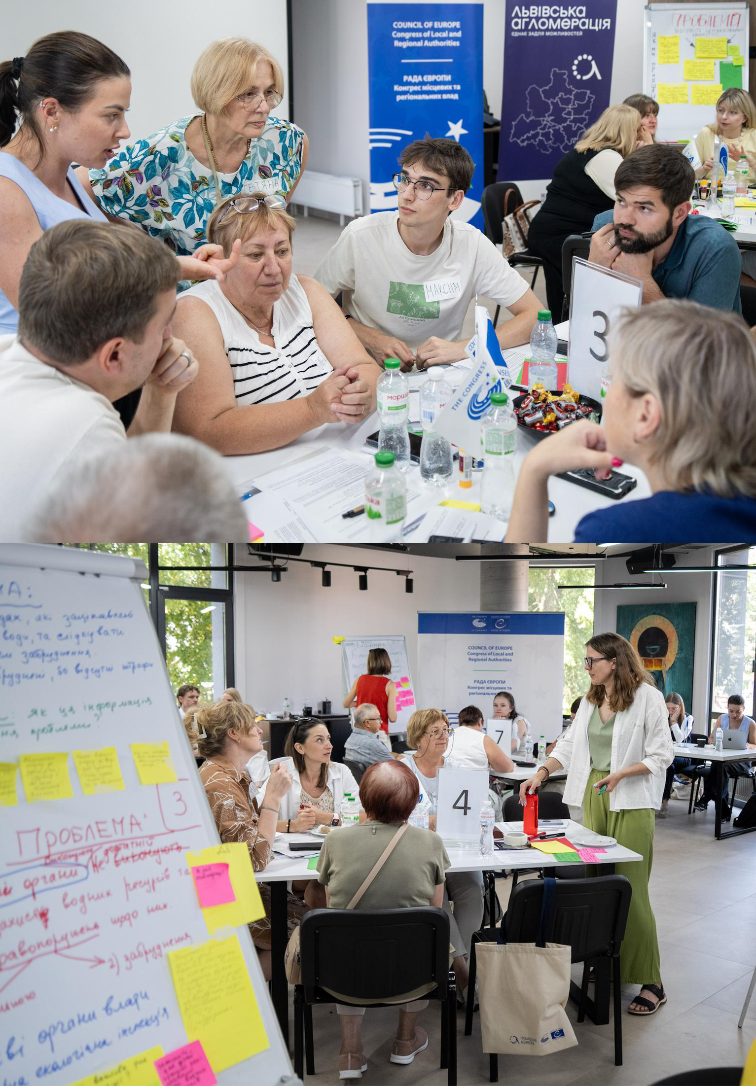 Participants in working groups during the third Citizens' Assembly in Lviv.