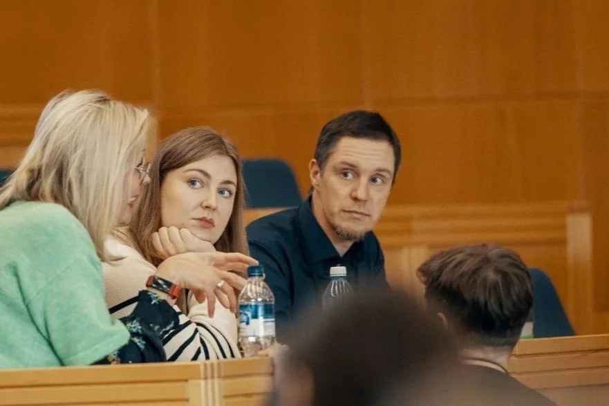Lari Karreinen attending FIDE's Citizens' Assembly School in Helsinki