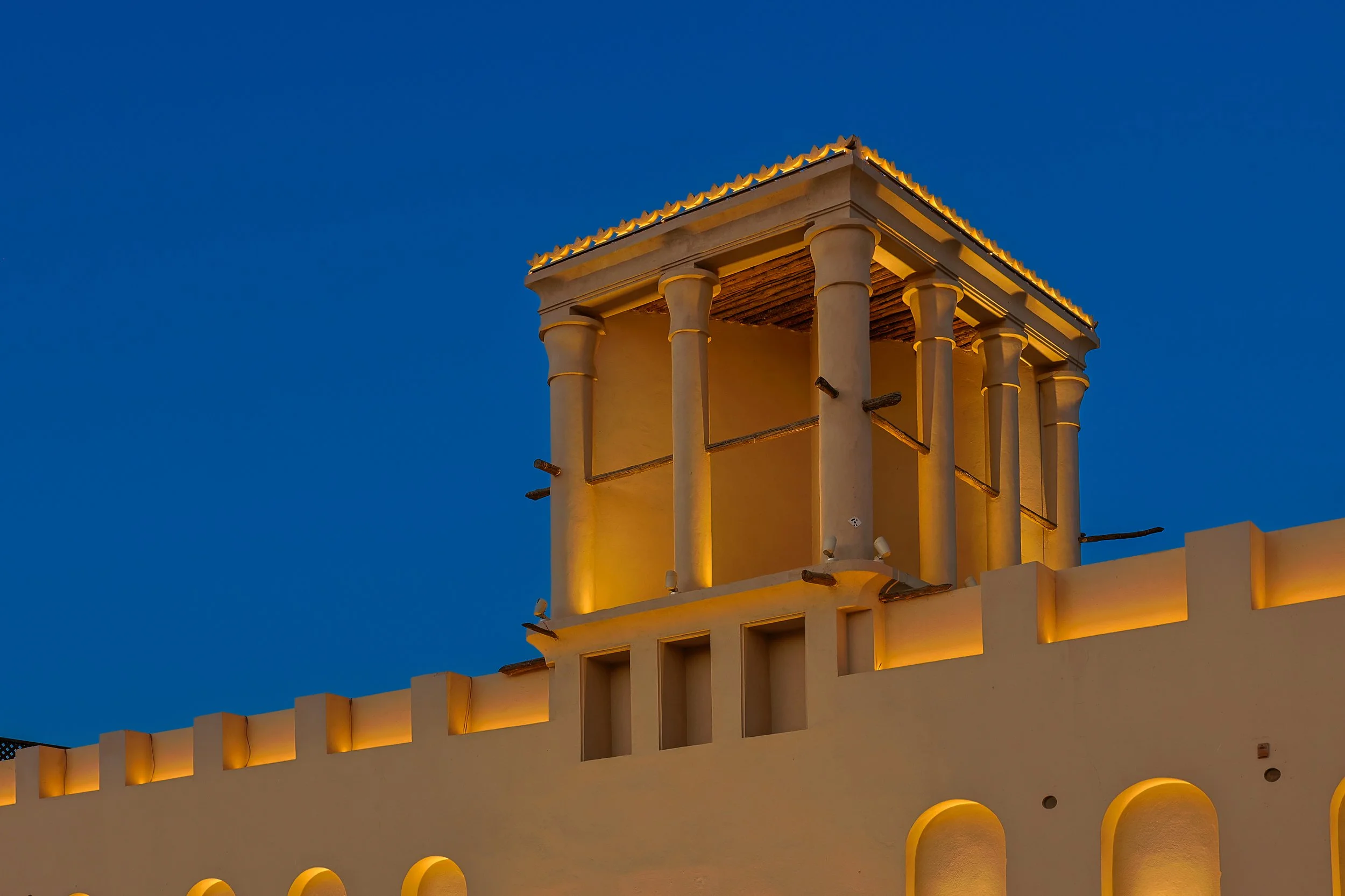 Urban Lumina Al Bait Al Gharbi Sharjah lighting design facade detail