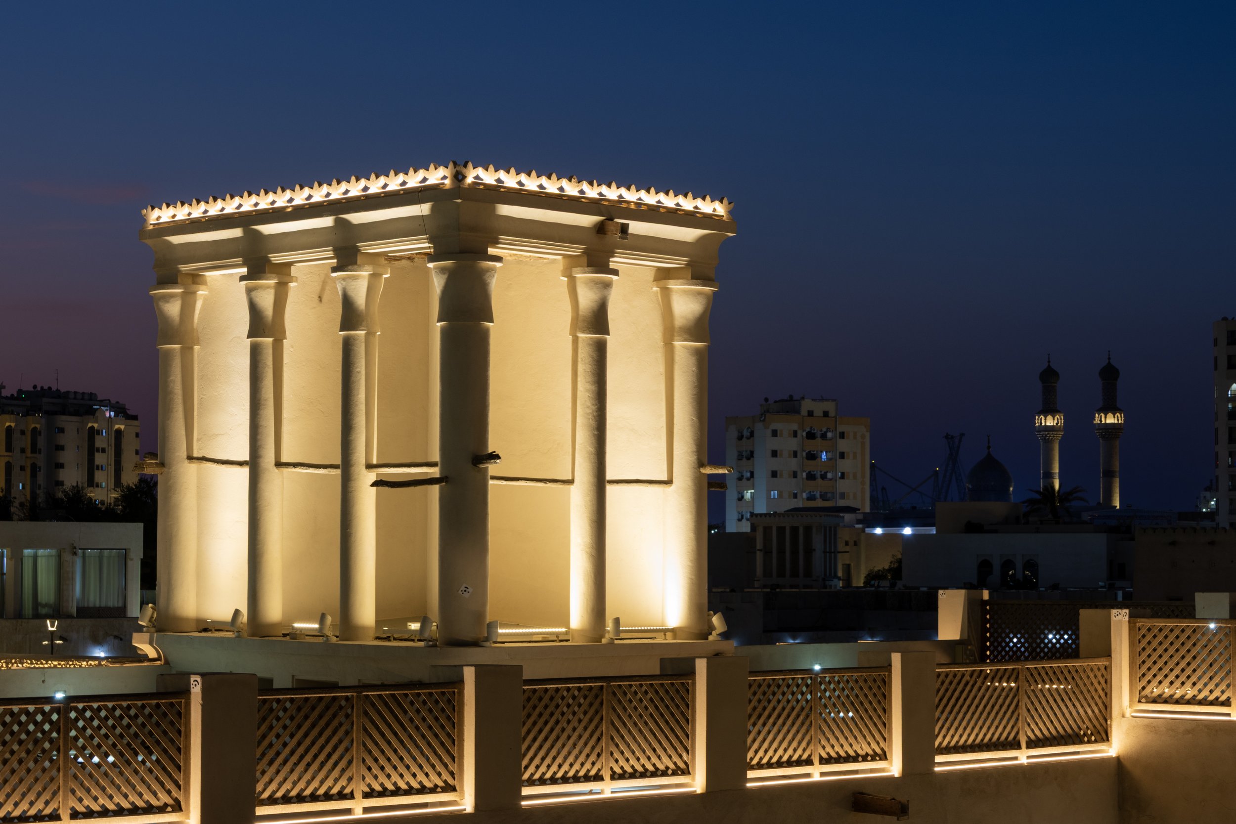Urban Lumina Al Bait Al Gharbi Sharjah lighting design facade detail