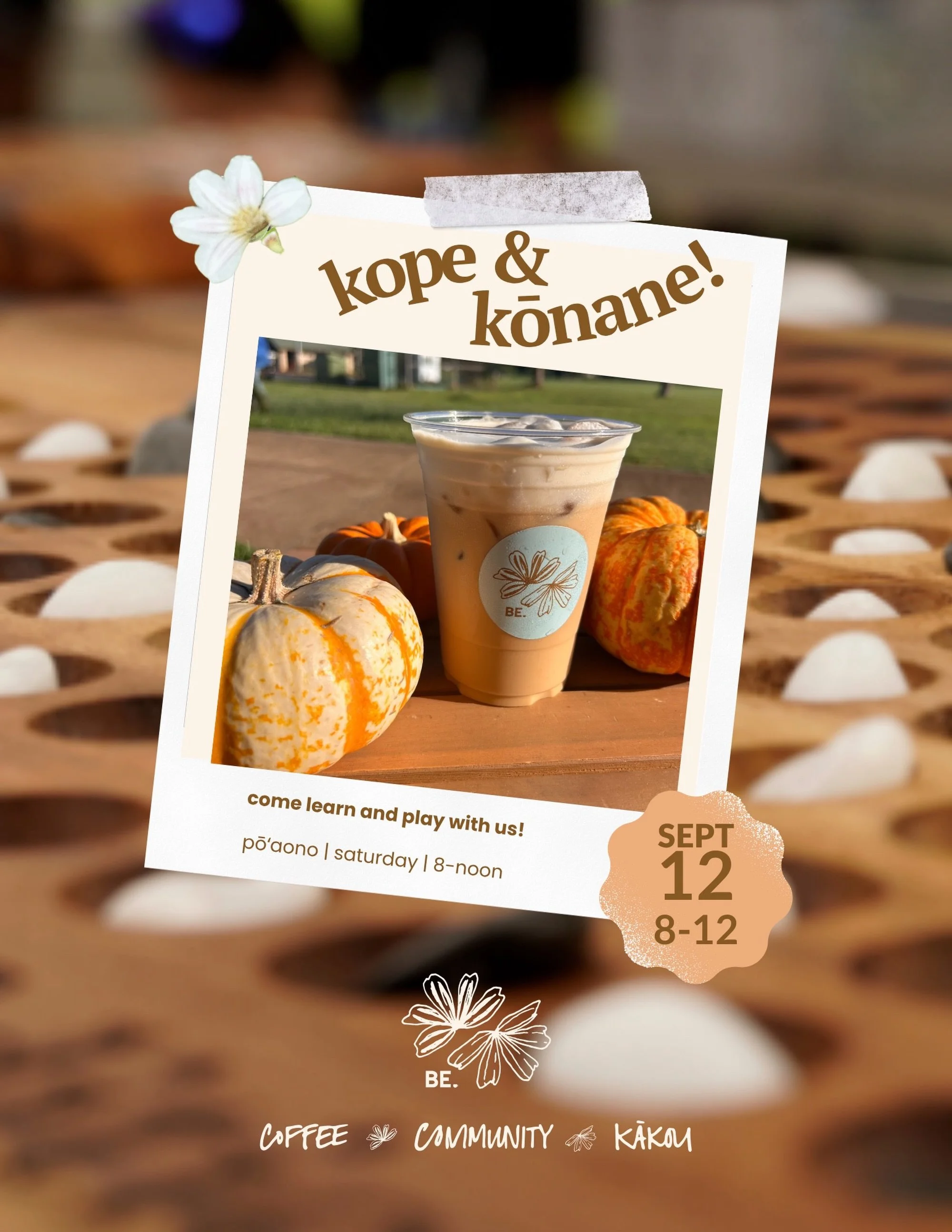 in celebration of hawaiian history month &amp; BE. turning ✌🏾, come play kōnane w. us!! 

this saturday &bull; 9/12 &bull; 8-noon
mahalo nui @owauoangel for partnering with us and BE.ing willing to teach us 😊😊