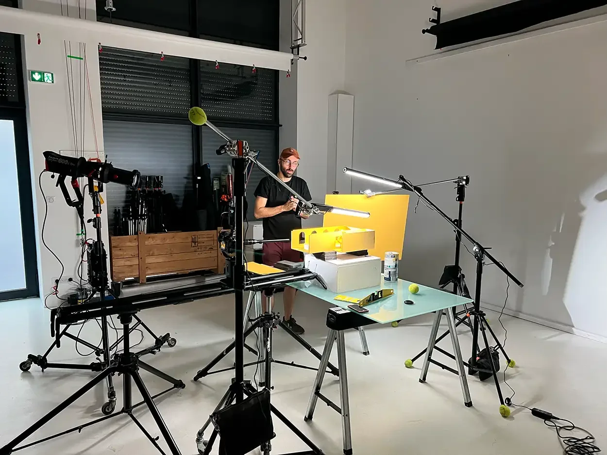 Making of d'un tournage avec Maitre Chat