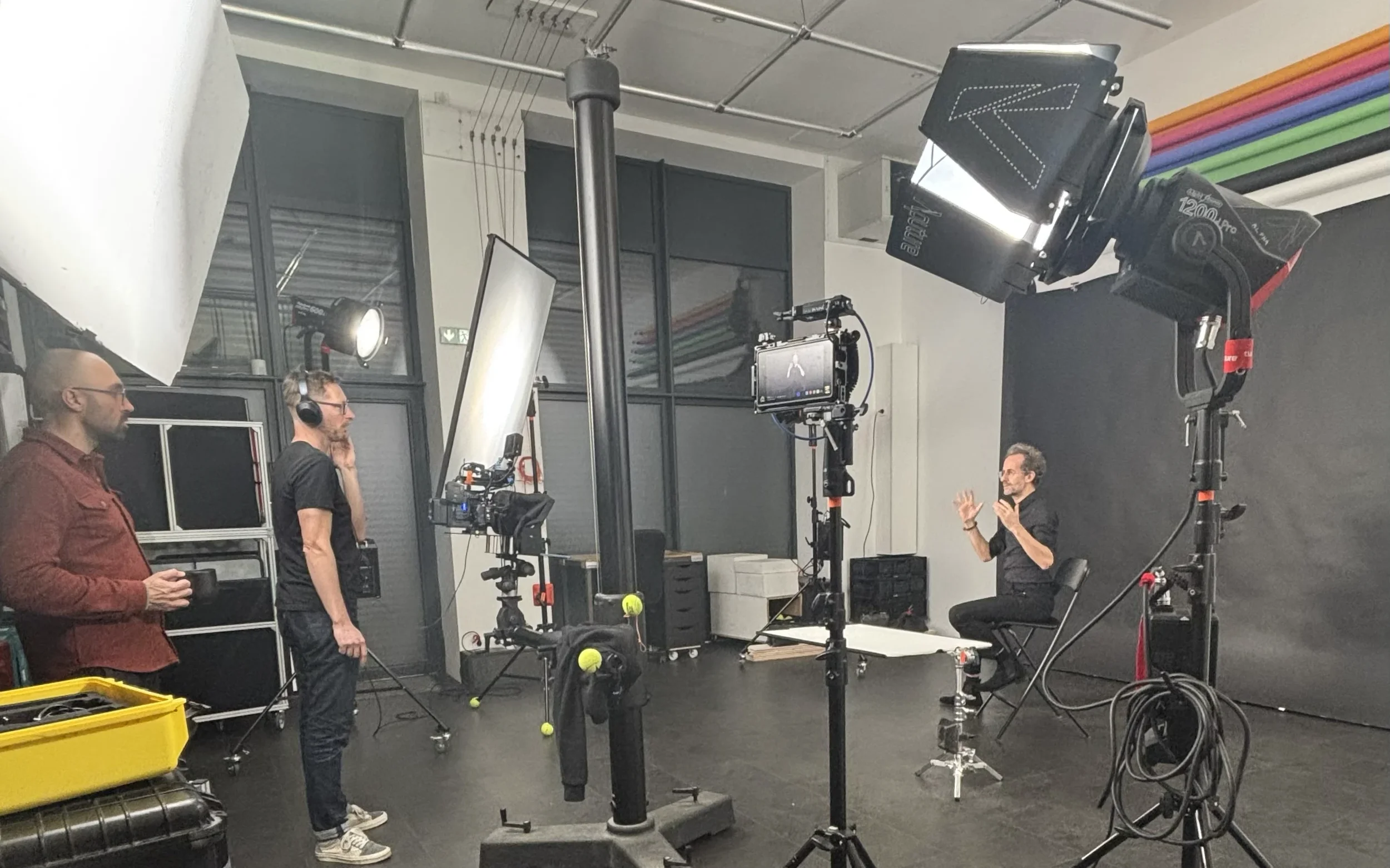 Tournage d'un clone numérique au studio Greystone à Lyon
