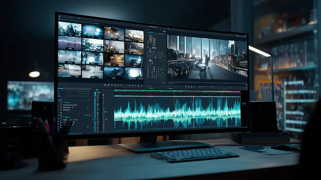 Bande son créée par IA pour synchronisation avec une vidéo publicitaire
