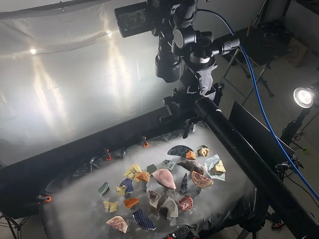 Tournage culinaire avec de l'azote liquide