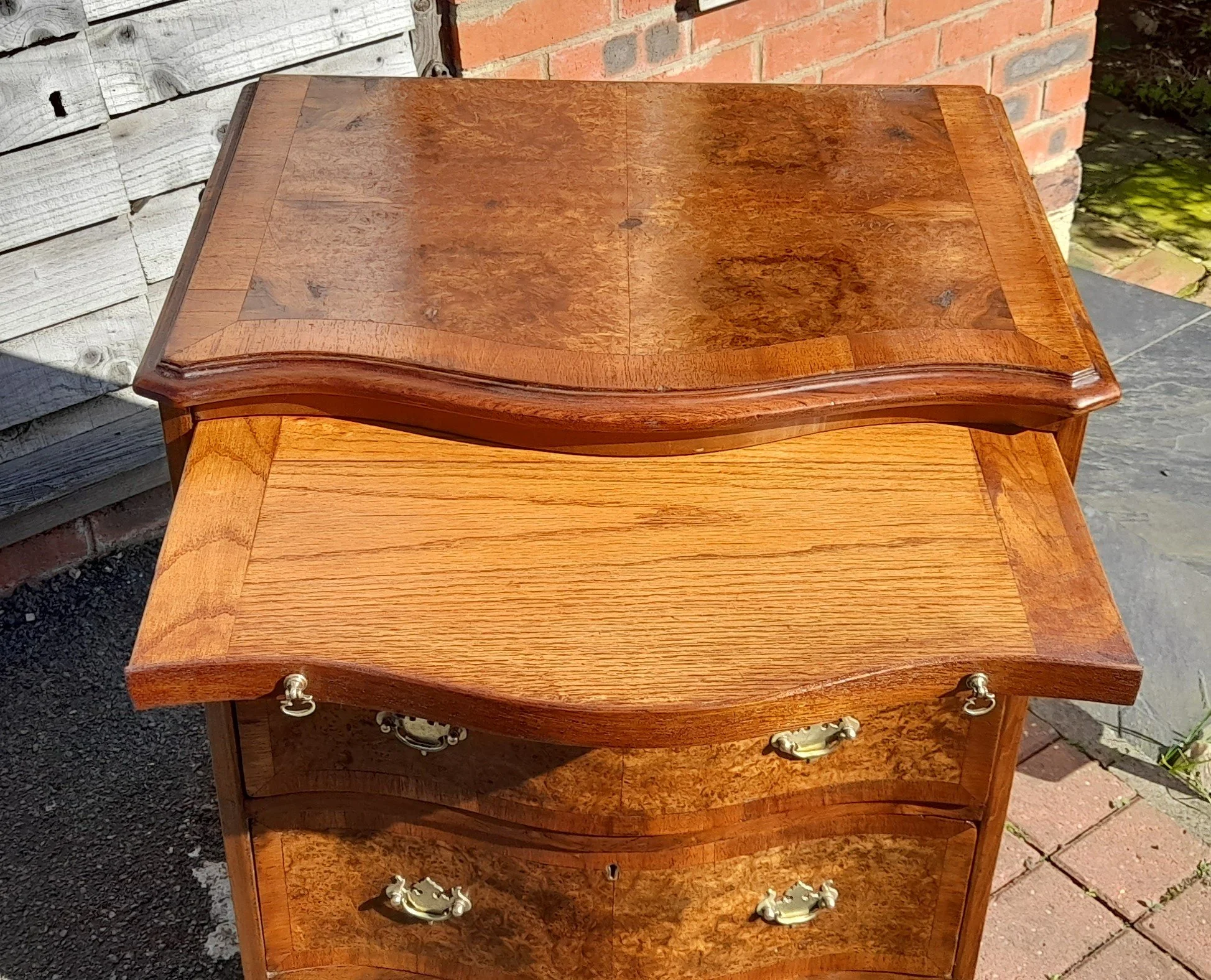 Restored c1920's Walnut Veneered small chest