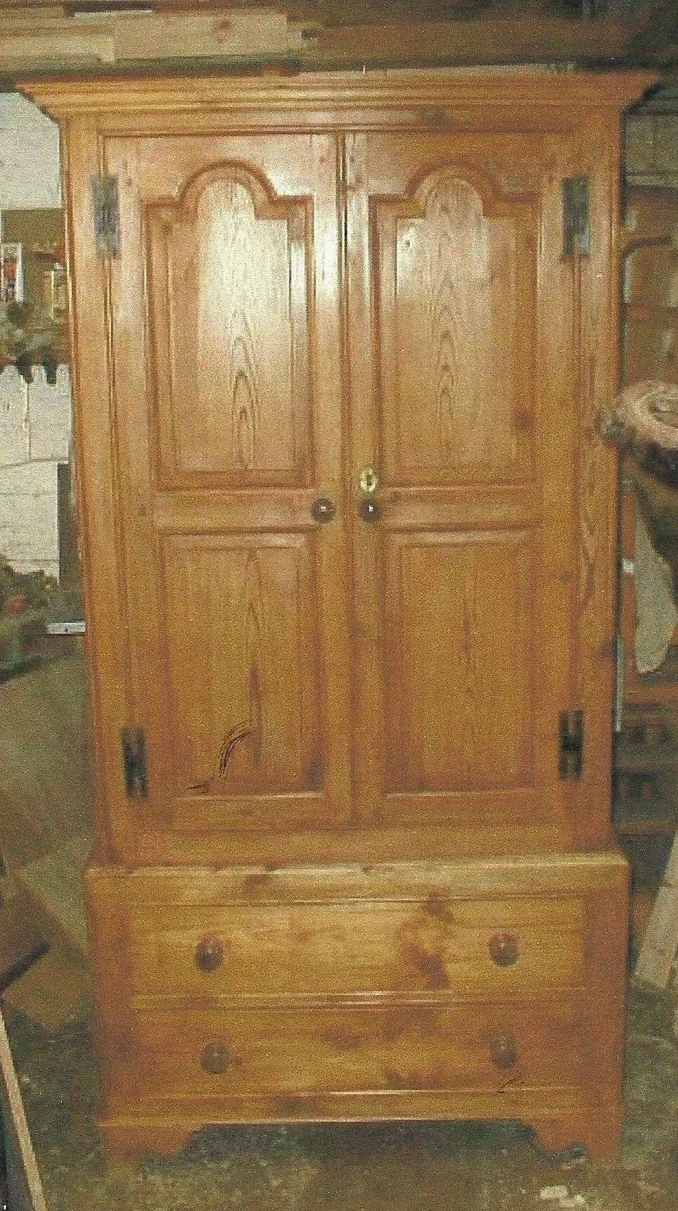 Antique pine composite tack cupboard dating from 1780