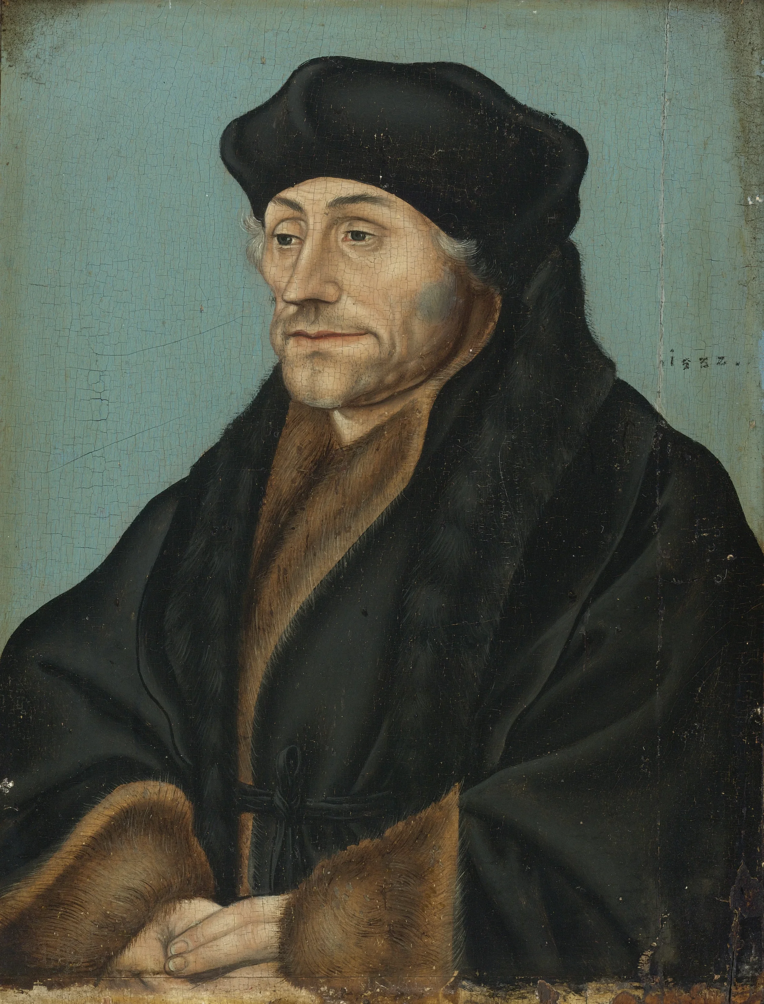 Portrait of Erasmus of Rotterdam by Lucas, the elder Cranach. https://www.sothebys.com/en/auctions/ecatalogue/2011/old-master-paintings-n08760/lot.1.html