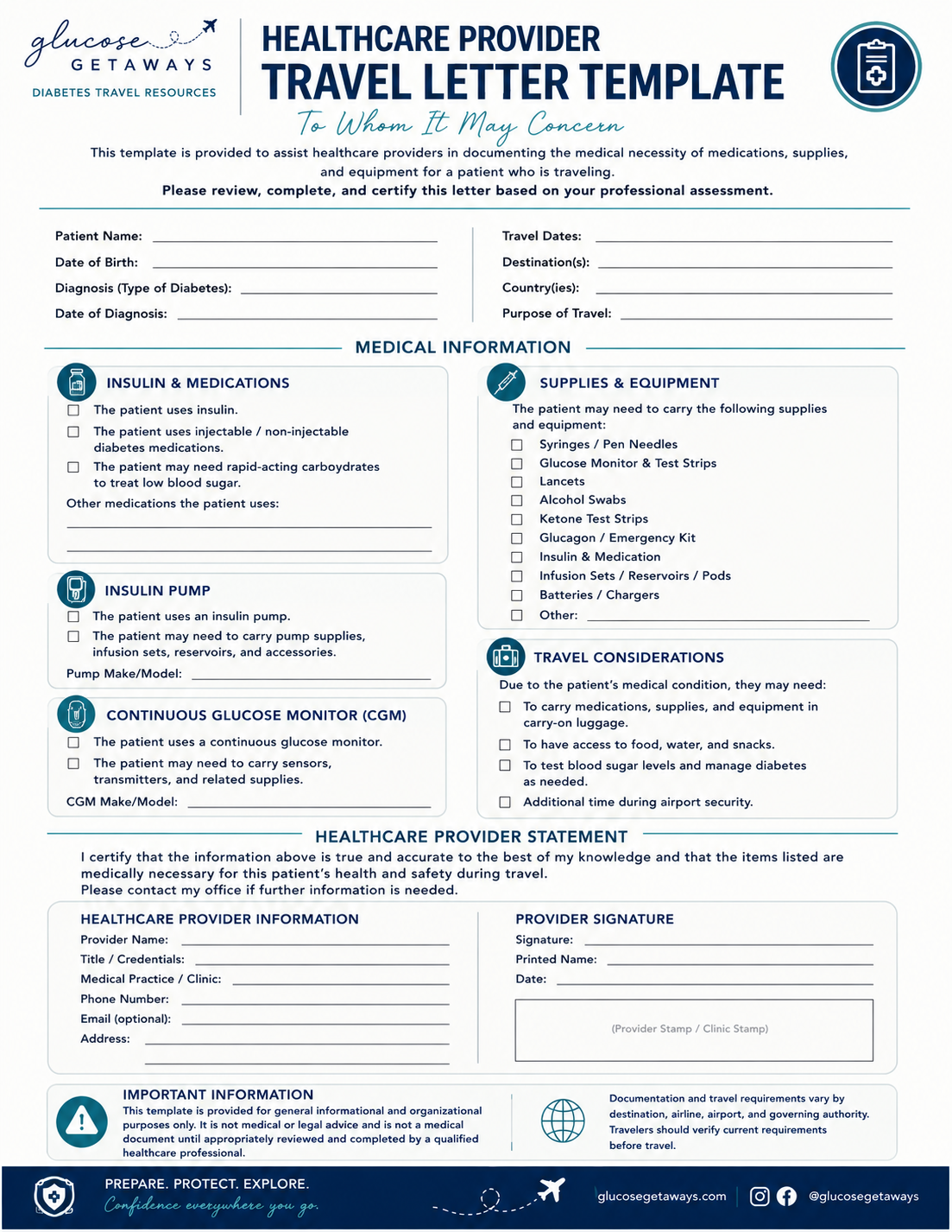 Healthcare Provider Travel Letter