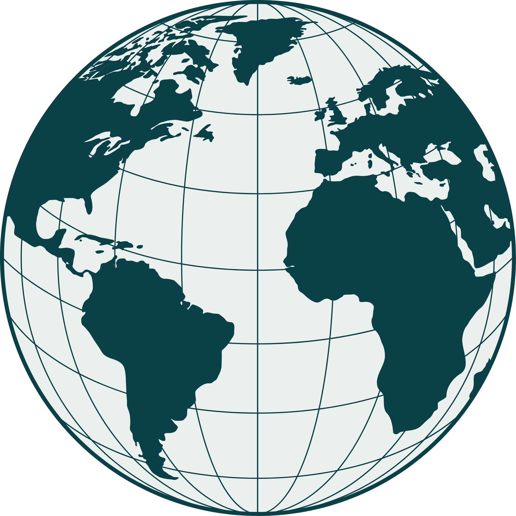 Globe icon representing countries visited and worldwide travel adventures.
