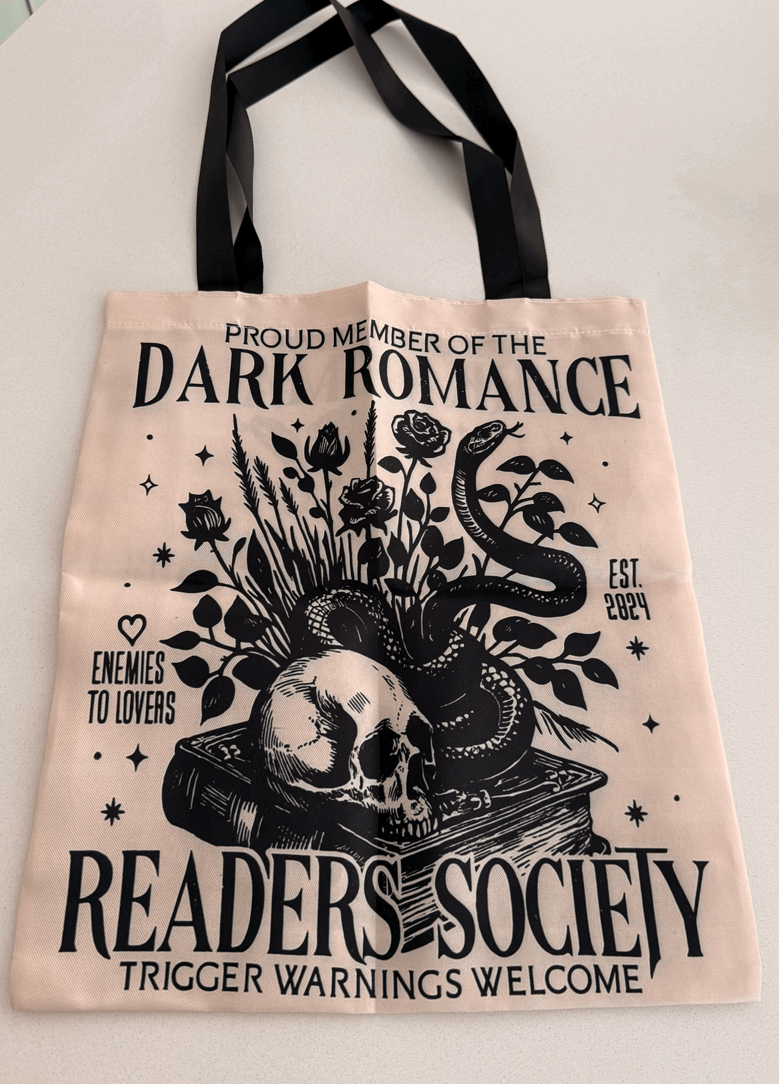 Book themed Tote bag