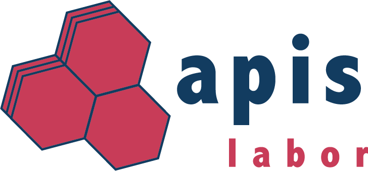Logo von ApiS Labor mit einem hexagonalen Symbol und dem Text 'apiS labor'.