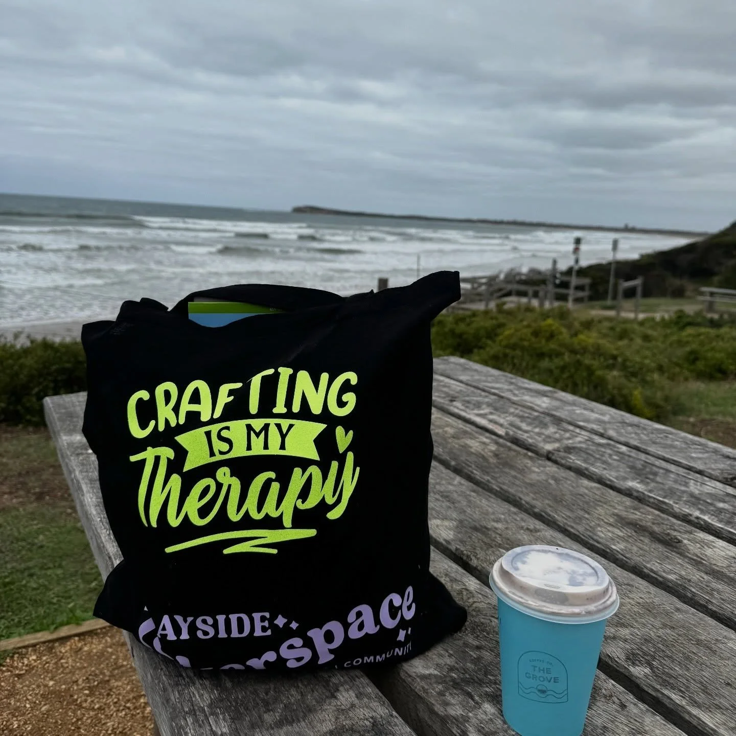 ✨✂️ enjoying a chillaxing weekend in Ocean Grove on a craft retreat! Having a little beach read with my coffee before cozy crafting the day away with yesterdays strangers, today friends ☕️ 

What are you doing this weekend?!

#craftretreat