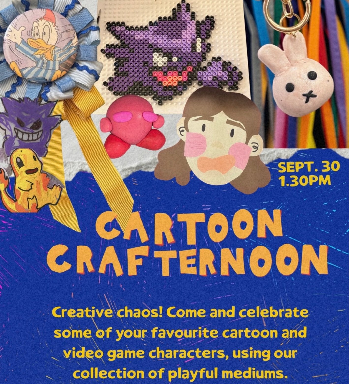 🌸SPRING SCHOOL HOLS ARE ALMOST HERE!! Book the kids some creative fun!! Highlight for this all ages activity hosted by @frankstoncraftclub at the Makerspace!

✂️Cartoon Craft-a-noon - A choose your own adventure style crafternoon, participants will 